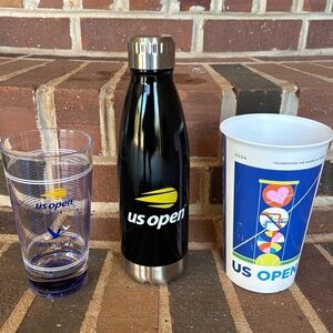 US Open Stainless Steel Water Bottle & 2024 Souvenir Cups